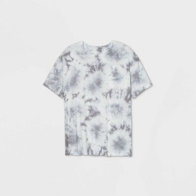 Women's Oversized Tie-Dye Lounge T-Shirt - Colsie™ Gray | Target