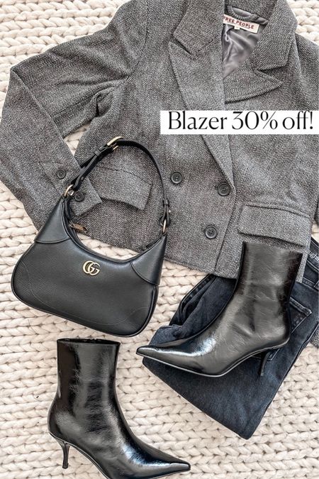 Blazer
Gucci bag
Boots
Fall shoes
Fall outfit 
Fall fashion 
Fall outfits  
#ltkseasonal
#ltkover40
#ltkfindsunder100
#ltku


#LTKsalealert #LTKitbag #LTKshoecrush