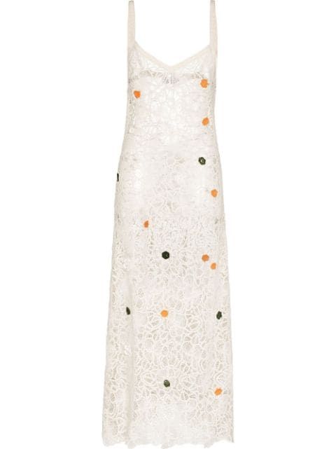 Jasmine embroidered floral lace maxi dress | Farfetch Global