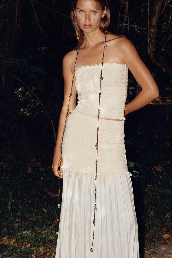 KNIT BANDEAU TOP | Zara US