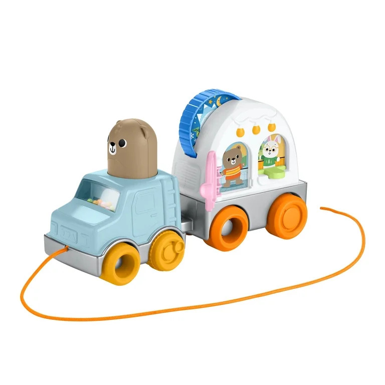 Fisher-Price Friendship Forest Pull-Along Camper Vehicle Baby & Toddler Activity Toy | Walmart (US)