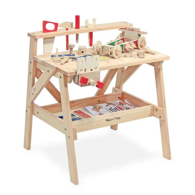 Melissa & Doug Solid Wood Project Workbench Play Building Set | Walmart (US)
