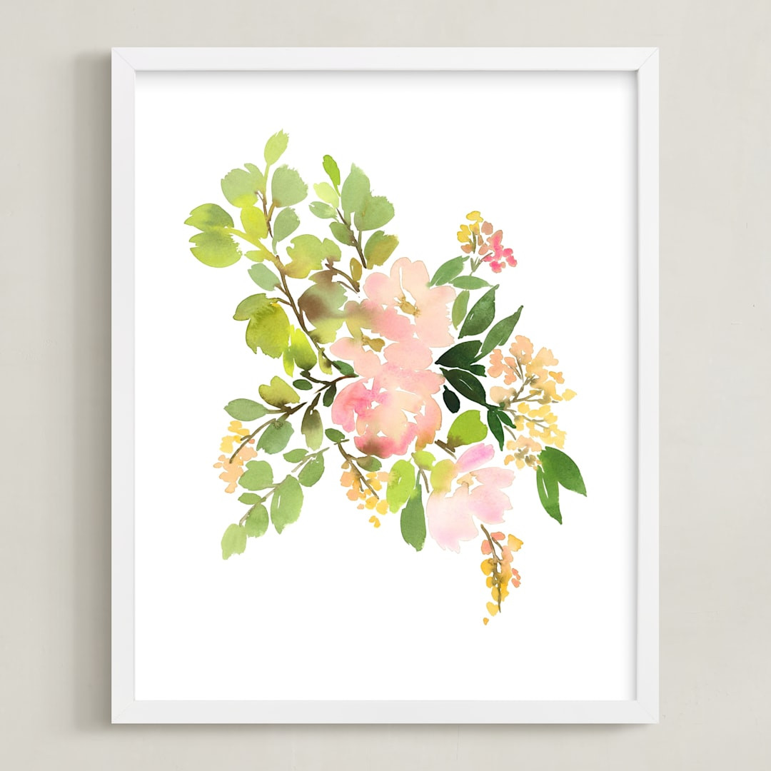 Flora in Peach II | Minted