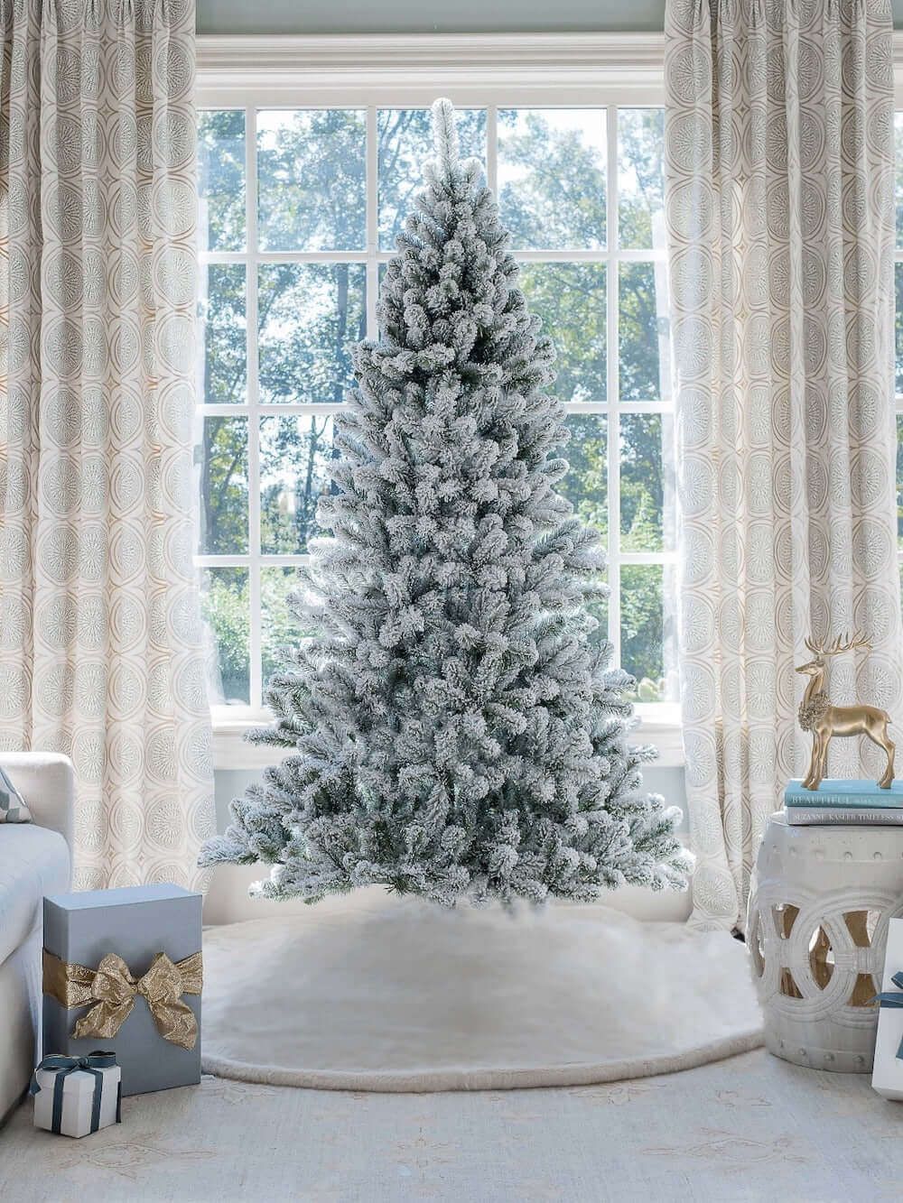 7' Prince Flock® Artificial Christmas Tree Unlit | King of Christmas