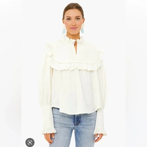 CREAM STAN SANDWA SHED LONGSLEEVE QUILTED TOP
Sea New York
Color: Cream | Poshmark