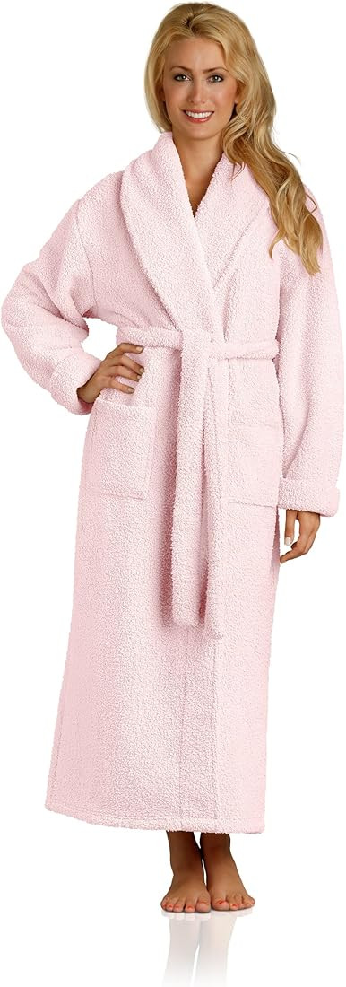 Plush Microfiber Fleece Robe | Super Soft & Warm | Lightweight | Full Length | Amazon (US)