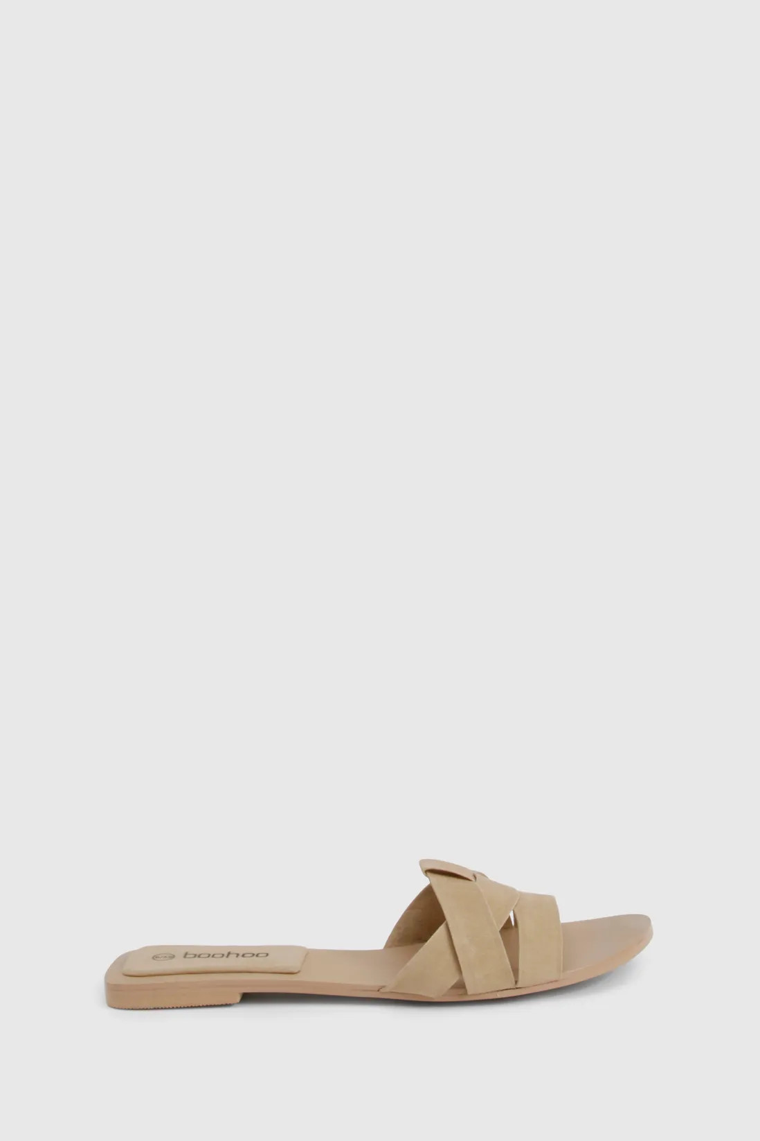 Faux Suede Crossover Strap Sandals | Boohoo.com (UK & IE)