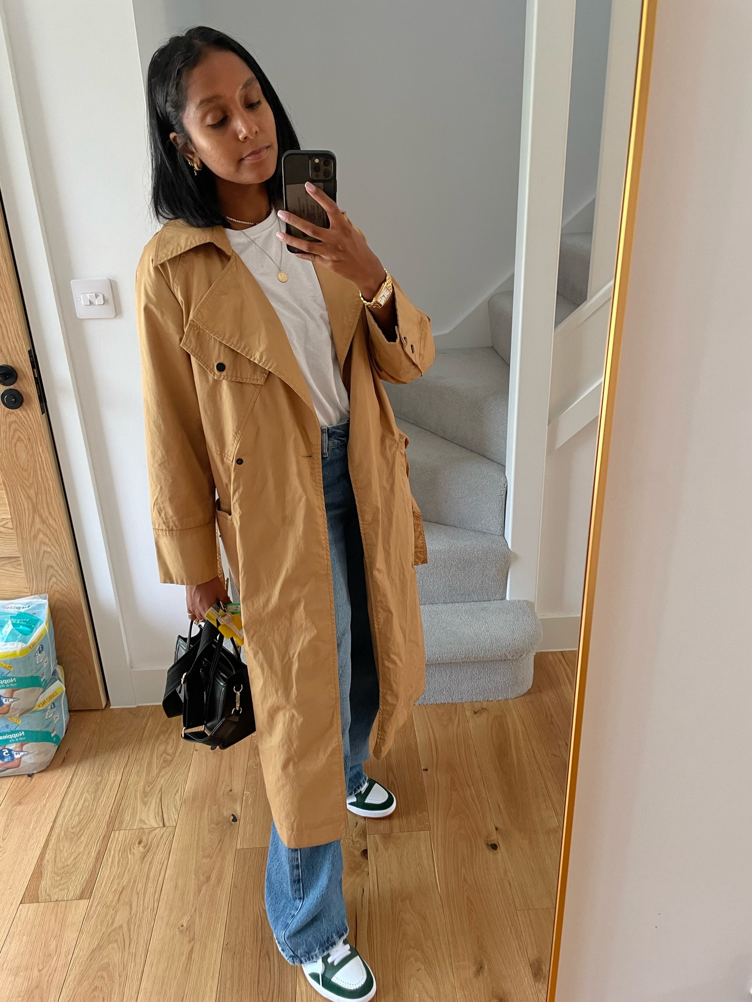 Current go to look! A boxy white tee, baggy jeans and a trench 👏🏽

#LTKunder50 #LTKSeasonal #LTKstyletip