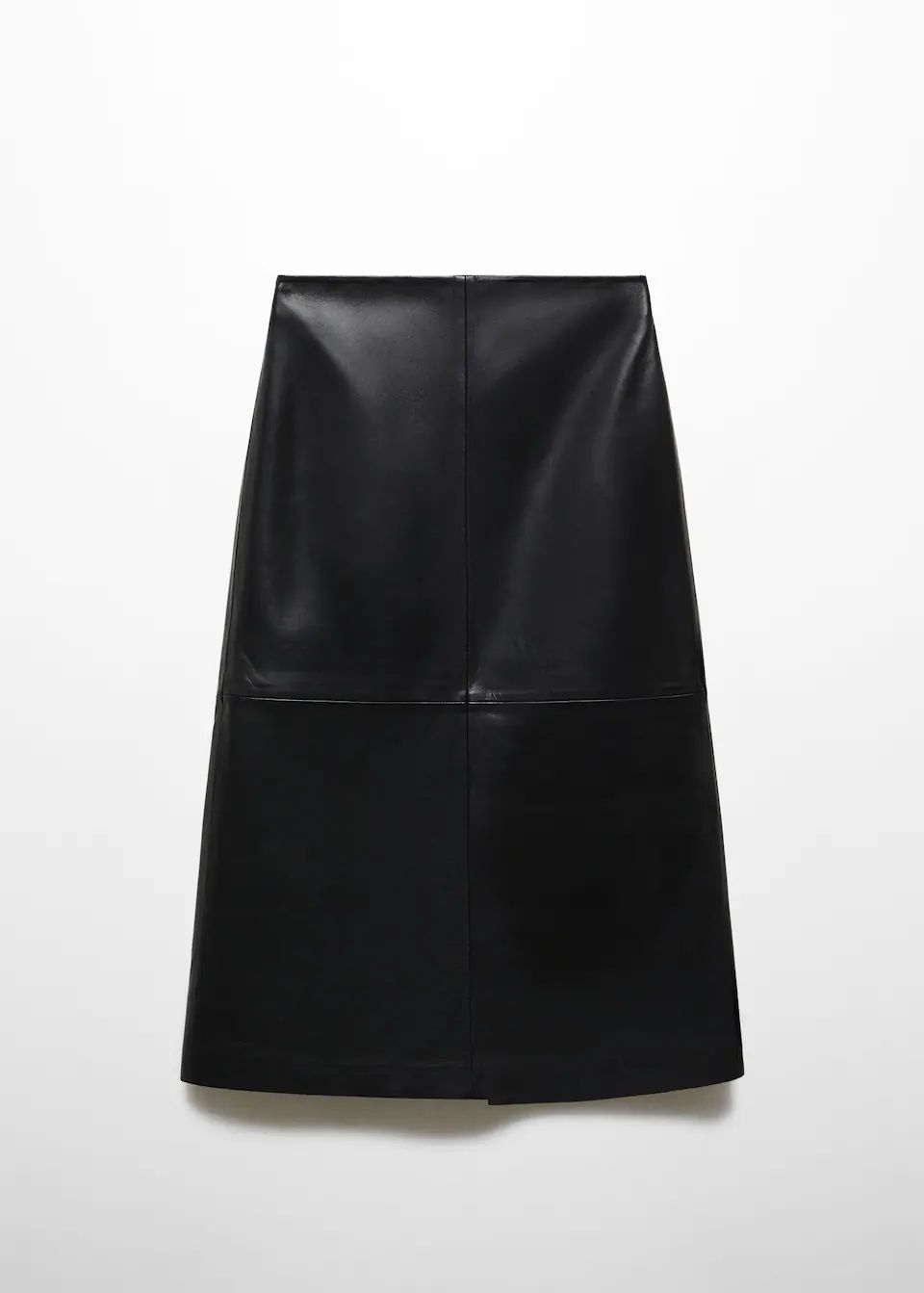 Leather midi skirt -  Women | Mango USA | MANGO (US)