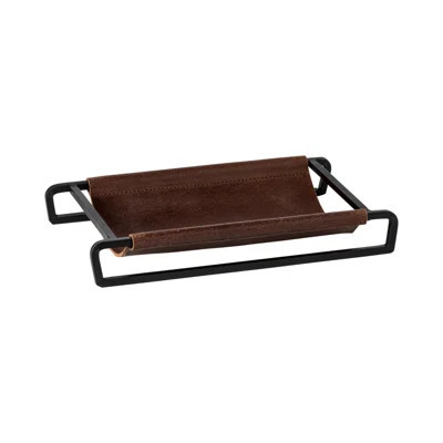 Leather Retangular Tray / Basket Leather | Wayfair North America