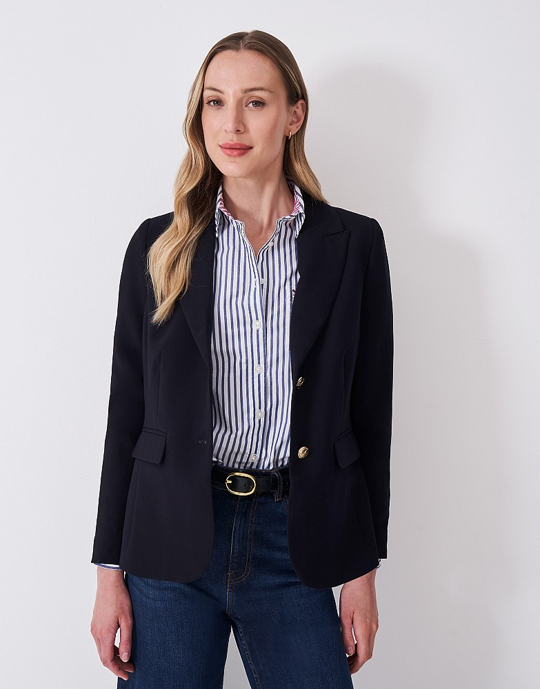 Women's The Crew Blazer in Navy from Crew Clothing | Crew Clothing (UK)