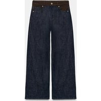 Zara - Z1975 High-Rise Mixed Barrel Jeans - Blue - 27 (Us 4) - Woman | Zara US