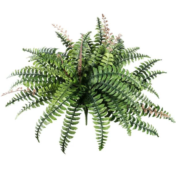 Poetree Artificial Ferns for Outdoors, 1 Pack Large Fake Ferns Faux Boston Fern Bush Plant for In... | Walmart (US)