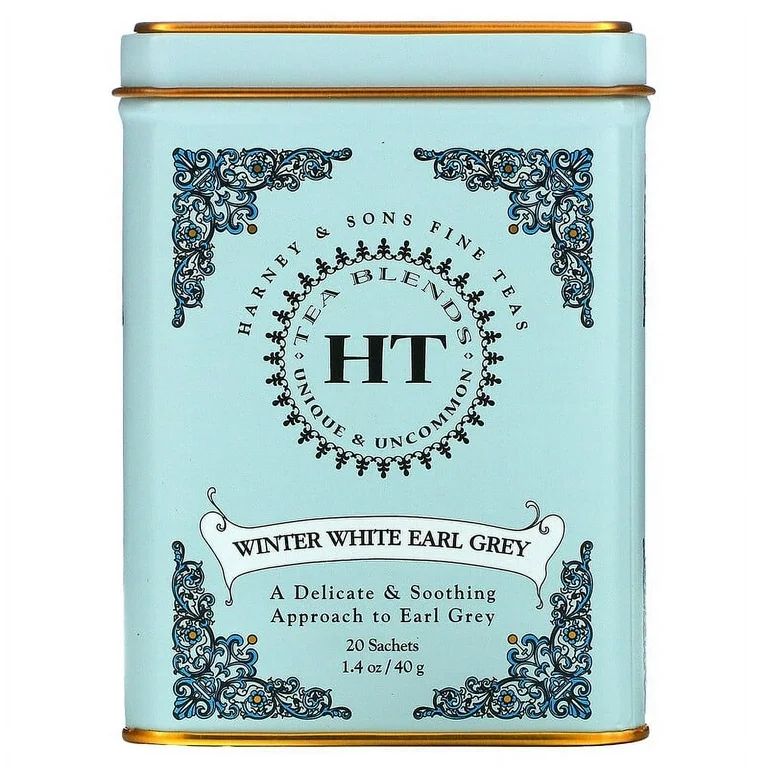 Harney & Sons HT Tea Blends Winter White Earl Grey Tea 20 Sachets 1.4 oz (40 g) Pack of 2 - Walma... | Walmart (US)
