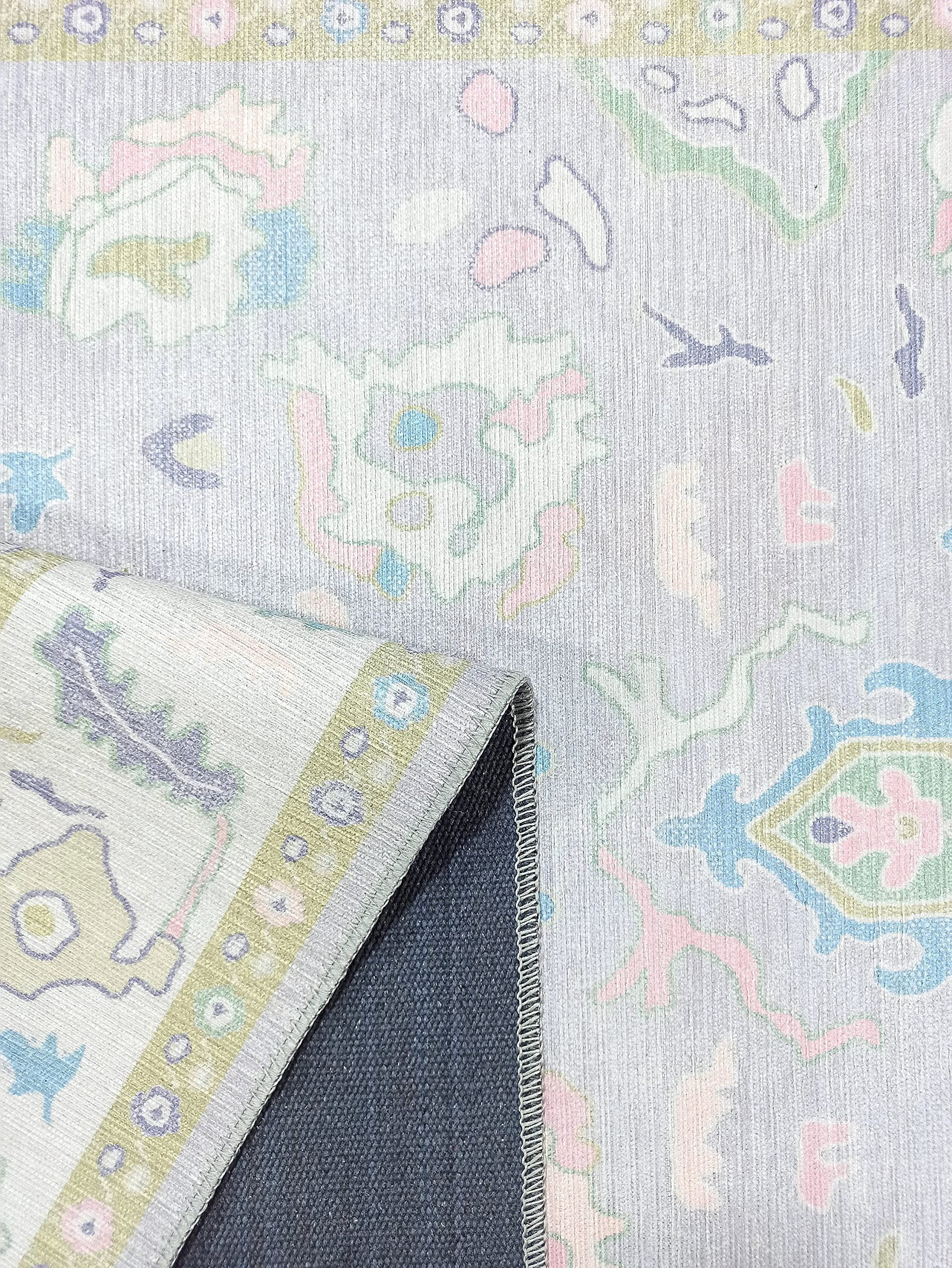 Modern Oushak Rug, Vintage Turkish Colorful Oriental Antique Inspired Washable Extra Large Area R... | Amazon (US)