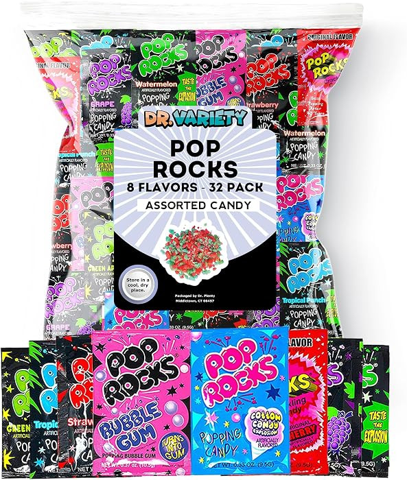 Pop Rocks Variety Mix (32 Pack) \u2013 Crackling Rock Treats in Assorted Flavors \u2013 Individua... | Amazon (US)