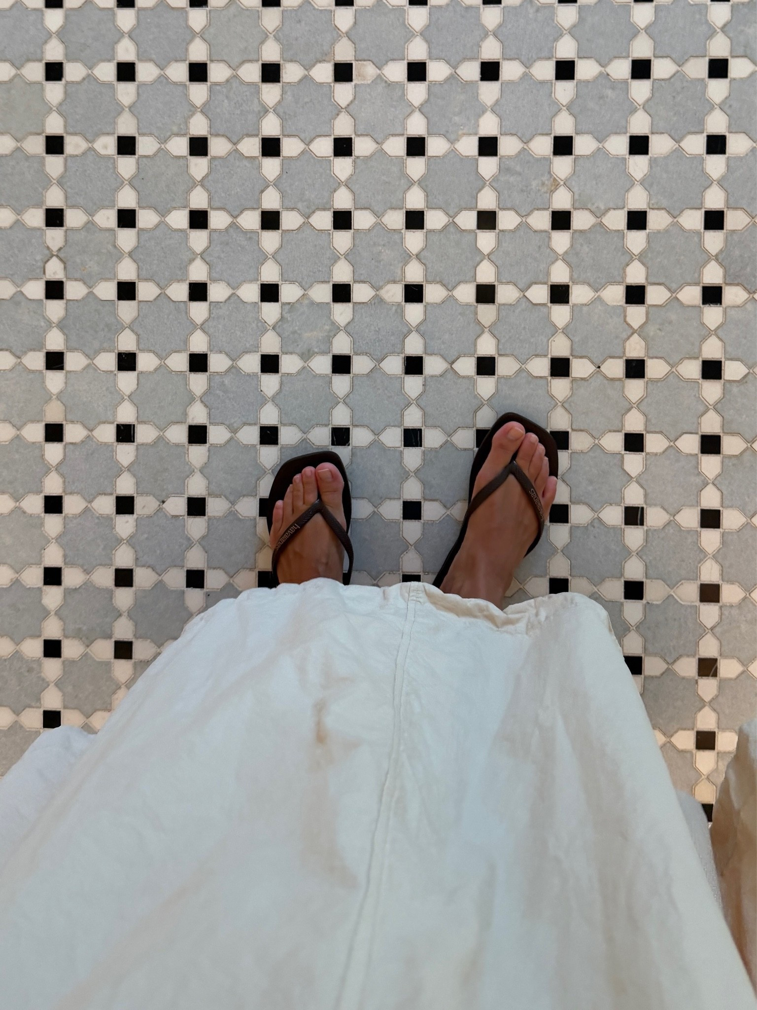 [8/4/26] spa ootd | these are my most worn sandals of the summer, absolutely love the square toe detail. Dress is @Petal & Pup and 100% cotton, so comfortable - under $100 | wearing size medium in color oatmeal (small would’ve been good too I think! And non-pregnant sizing would be xxs), also comes in select other prints/colors that are on sale on site and at @nordstrom

#LTKSeasonal #LTKSaleAlert