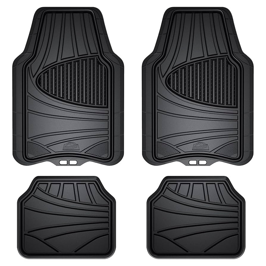 Armor All 4-Piece Floor Mats, Trim-to-Fit All-Weather Mats for Cars, Trucks, SUVs — Black | Amazon (US)