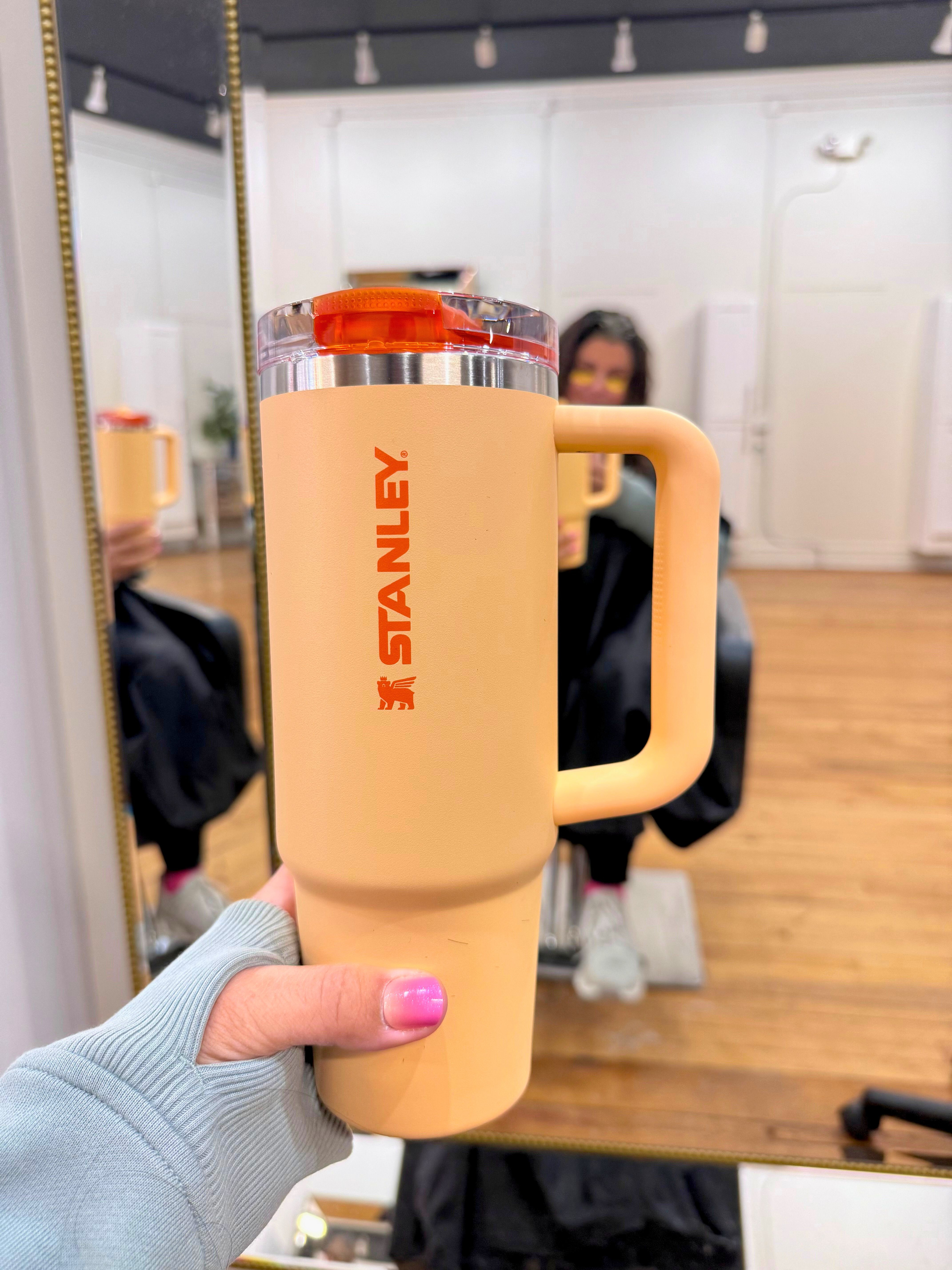 Rainy Michigan salon day + my Stanley Quencher ProTour Flip Straw Tumbler in Orange Sherbet 🍊

March in Michigan can be pretty dreary, so the bright Sherbet seasonal color honestly lifted my mood while I was getting a quick hair touch-up and doing a little self-care with my under-eye collagen gels. I brought my favorite 30 oz Stanley Quencher ProTour Flip Straw Tumbler with me to stay hydrated while I sat in the chair.

I love that the ProTour flip straw lid is leakproof, so I can toss it right into my tote bag without worrying about spills. The 30 oz size is big enough for serious hydration but still easy to carry, which makes it perfect for busy days running errands, school pickups, or appointments.

Stanley’s Seasonal Color Collection also includes Coastal Teal, Purple Dust, Peach Rose, and Sahara — all really pretty spring shades that make it feel like warm weather is almost here.

Stanley Quencher ProTour Flip Straw Tumbler • Stanley Quencher 30 oz tumbler • Stanley flip straw tumbler • Stanley leakproof tumbler • Stanley seasonal colors

#stanley1913partner @stanley_brand #ad 

 #LTKdayinmylife #LTKselfcare #LTKSeasonal