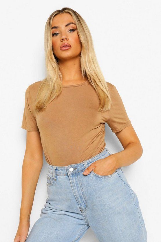 Basic T-Shirt Bodysuit | Boohoo.com (US & CA)