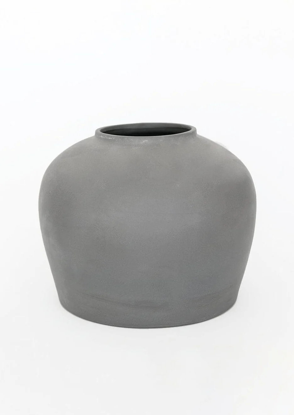 Smokey Slate Large Clay Table Vase - 11" | Afloral