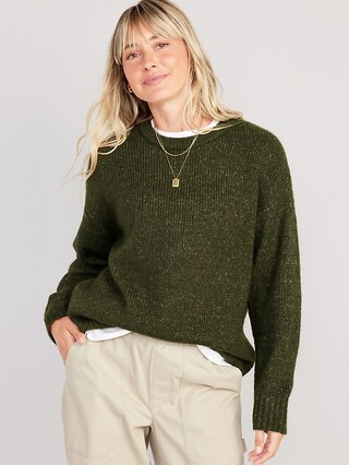 Crew-Neck Tunic Sweater for Women | Old Navy (US)