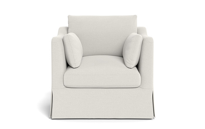 Caitlin Slipcovered Swivel Chair by The Everygirl® | Interior Define