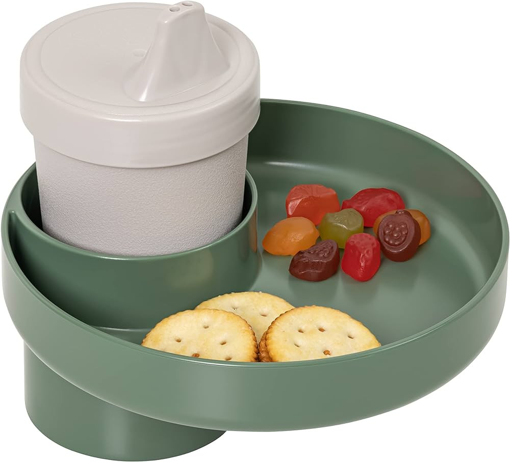 My Travel Tray Round, USA made. Easily convert your existing cup holder to a TRAY and CUP HOLDER ... | Amazon (US)
