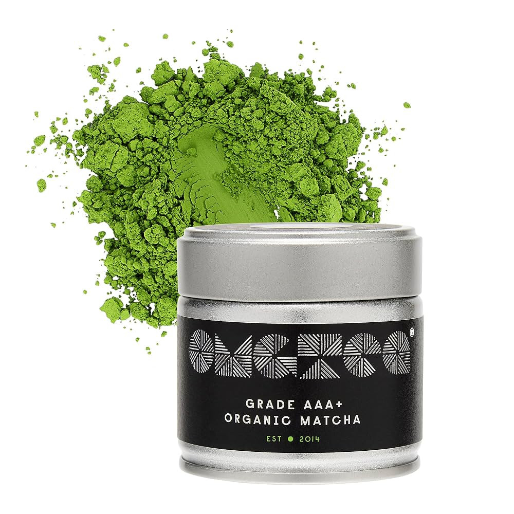 OMGTEA AAA+ Super High-Grade Organic Japanese Matcha Green Tea Powder Ceremonial Grade AAA+ – 3... | Amazon (UK)