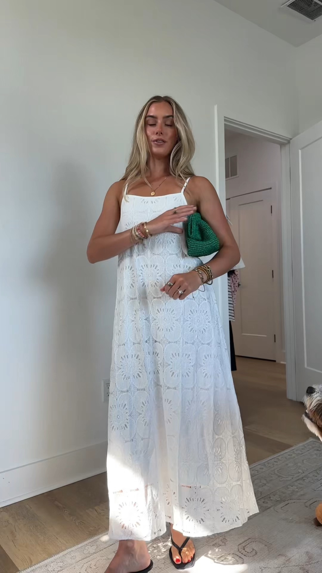 Amazon size small MEROKEETY Women's Summer Spaghetti Straps Sundress 2026 Casual Sleeveless Floral Lace Eyelet Boho Beach Maxi Dress

#LTKootd #LTKWedding #LTKSaleAlert