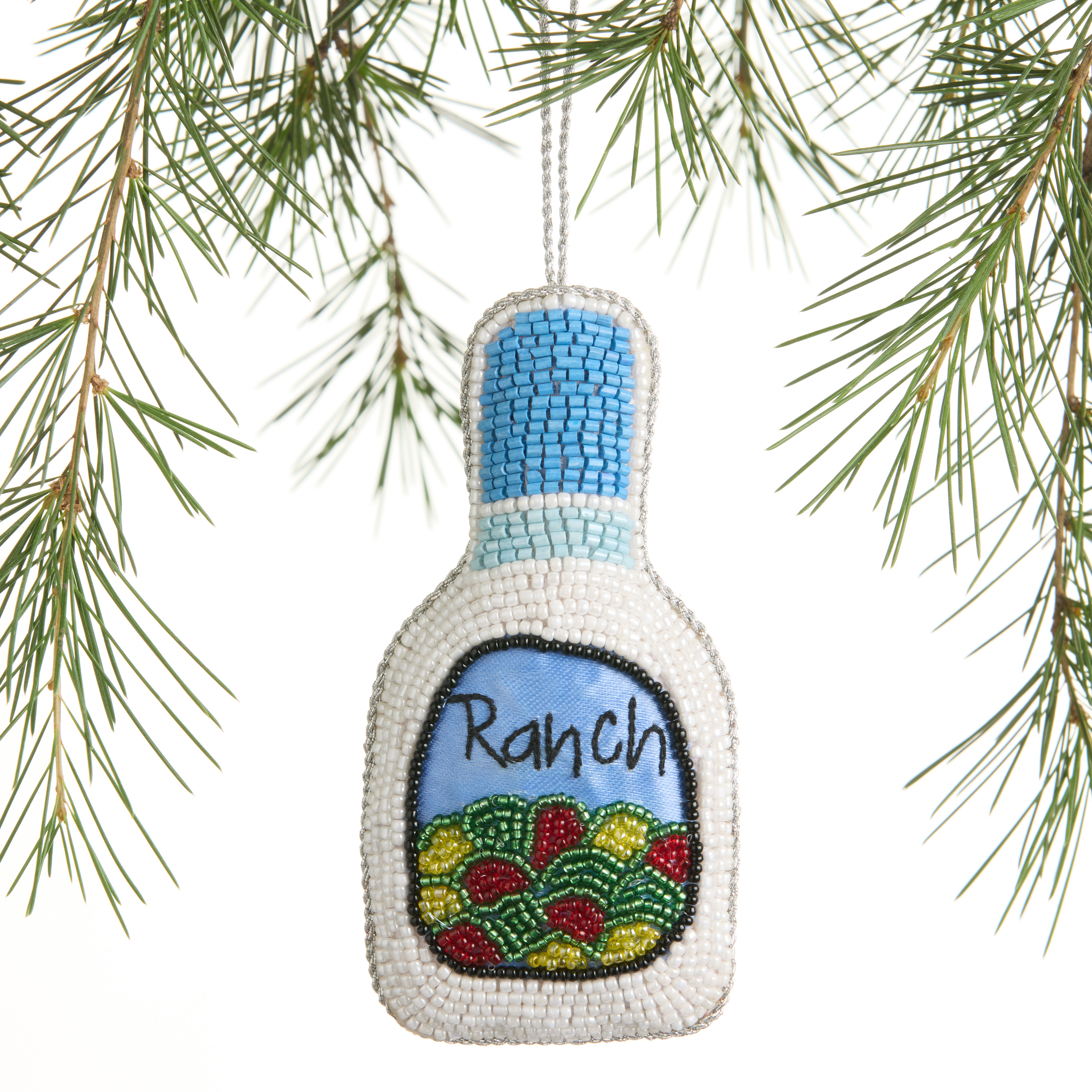 Beaded Fabric Ranch Dressing Ornament | World Market
