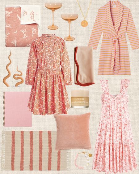 Current Color Crush: coral 🪸 

Absolutely loving this spring color, it feels so fun to my usual blues. Coastal Style / Grandmillennial / Coral Pink Dress / Peach Dress / Wedding Guest Dress / Preppy Style / Preppy Home 