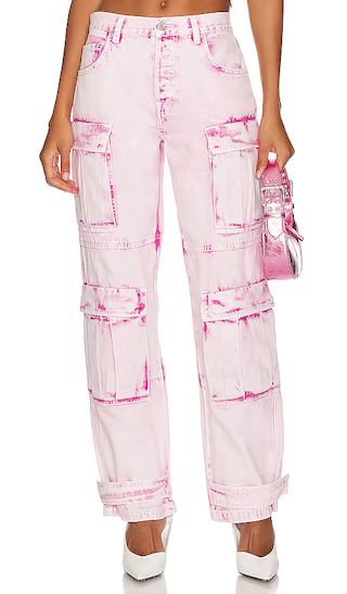 Lex Cargo Jean in Pink Marble | Revolve Clothing (Global)