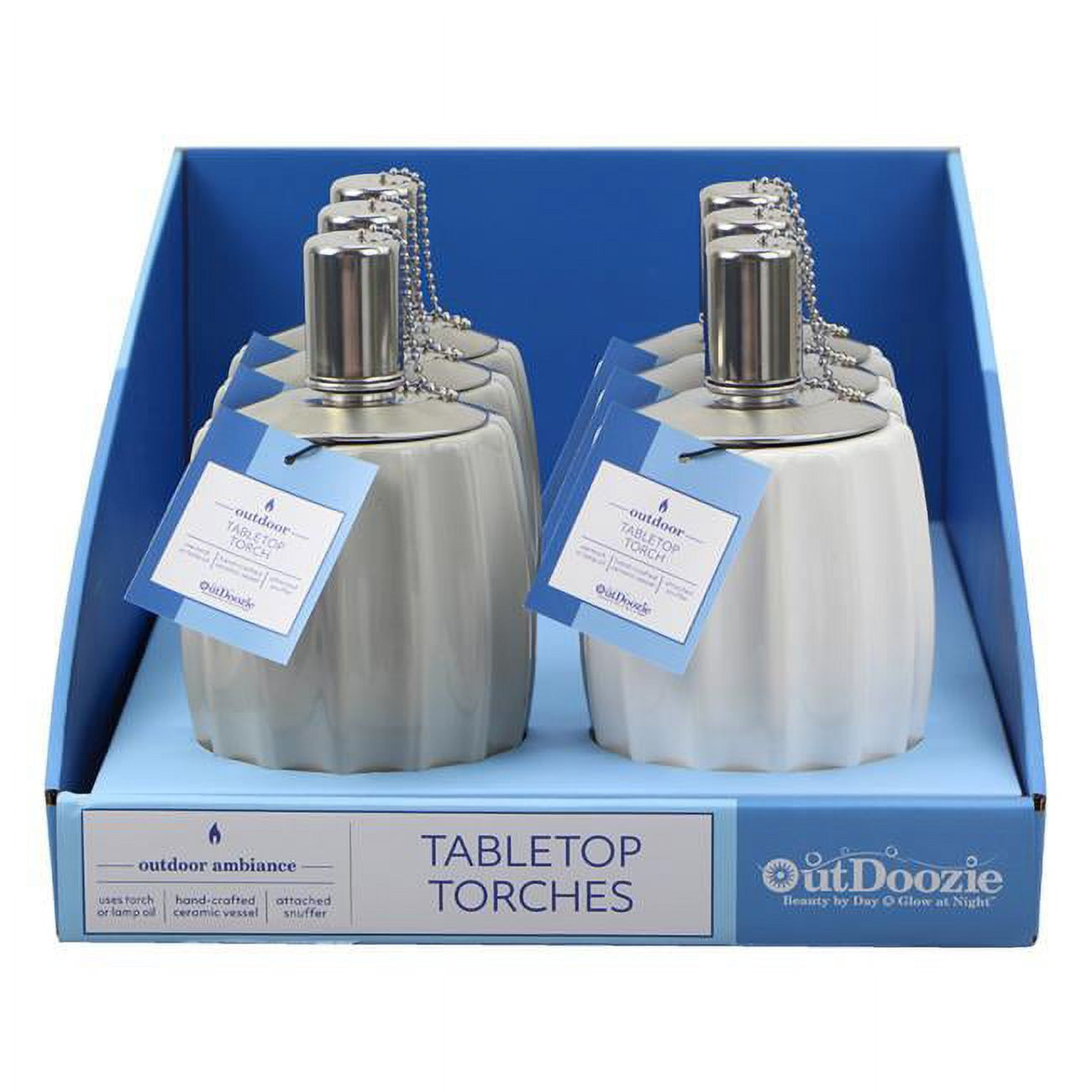 6.89 in. Ceramic Contour Tabletop Torch - Pack of 6 | Walmart (US)