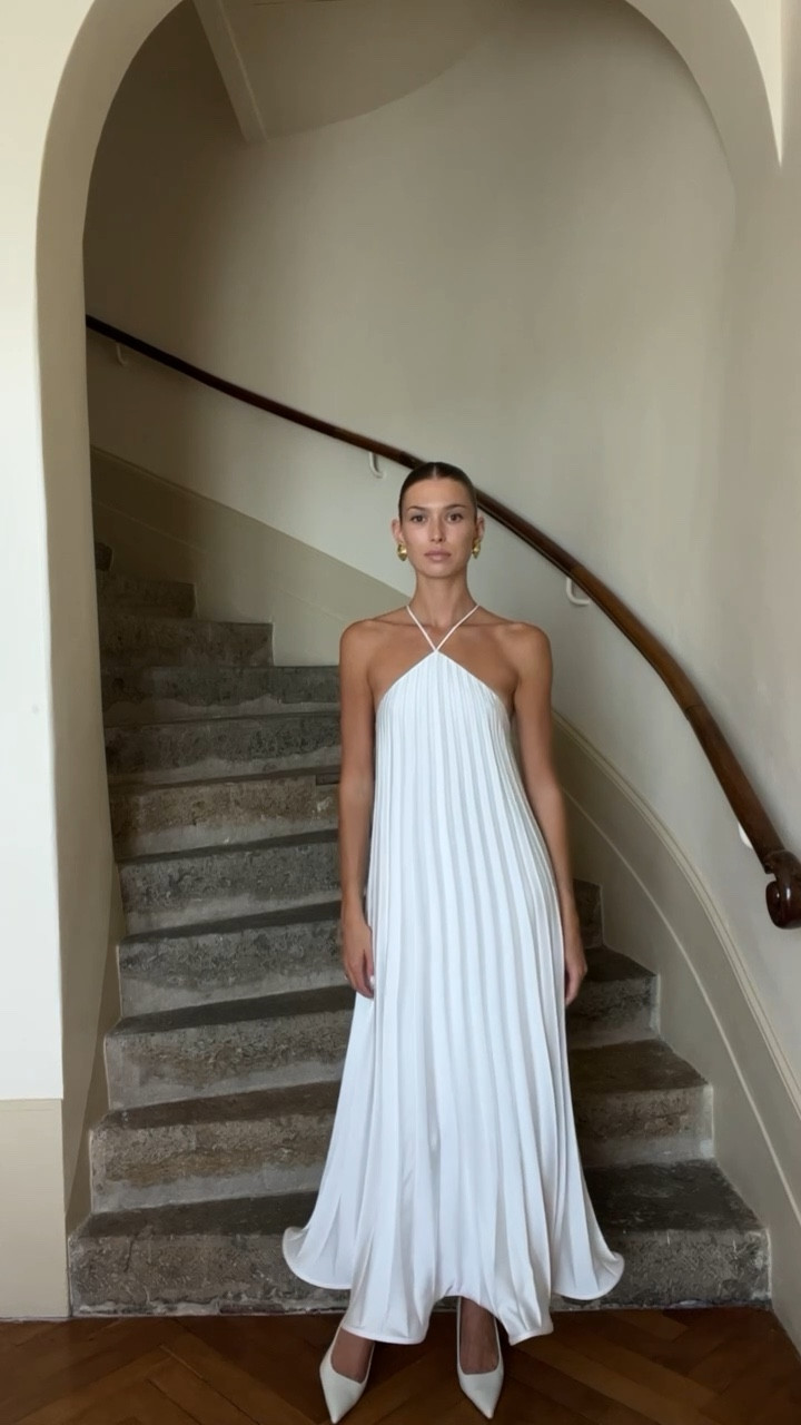 Selezza white maxi dress, pleated dress, sundress, white maxi dress, summer dress, winter sun outfit, holiday outfit, party dress 

#LTKstyletip #LTKSeasonal #LTKeurope