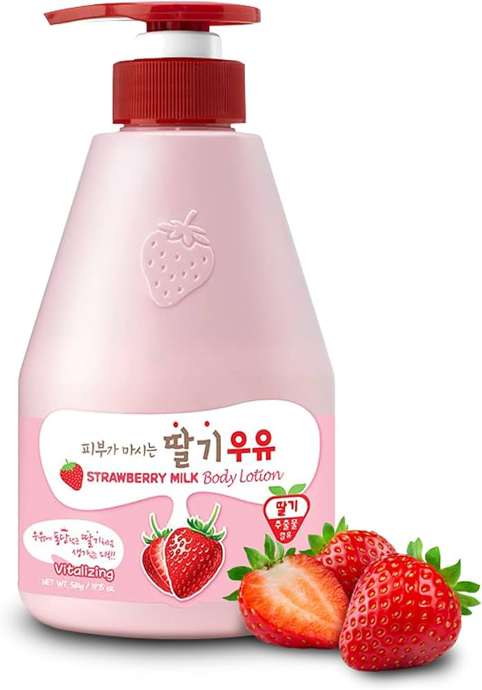 WELCOS KWAILNARA Strawberry Milk Body Lotion – Deeply Hydrating & Lightweight Korean Body Lotio... | Amazon (US)