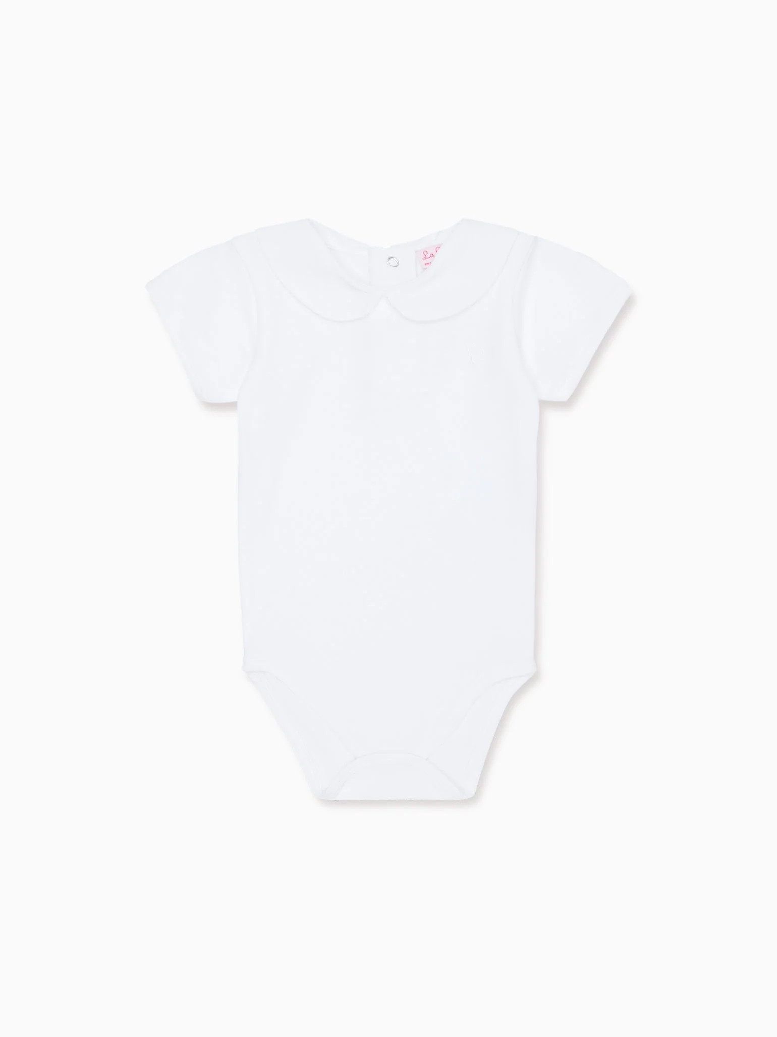 White Perla Baby Body Vest | La Coqueta Kids UK | La Coqueta