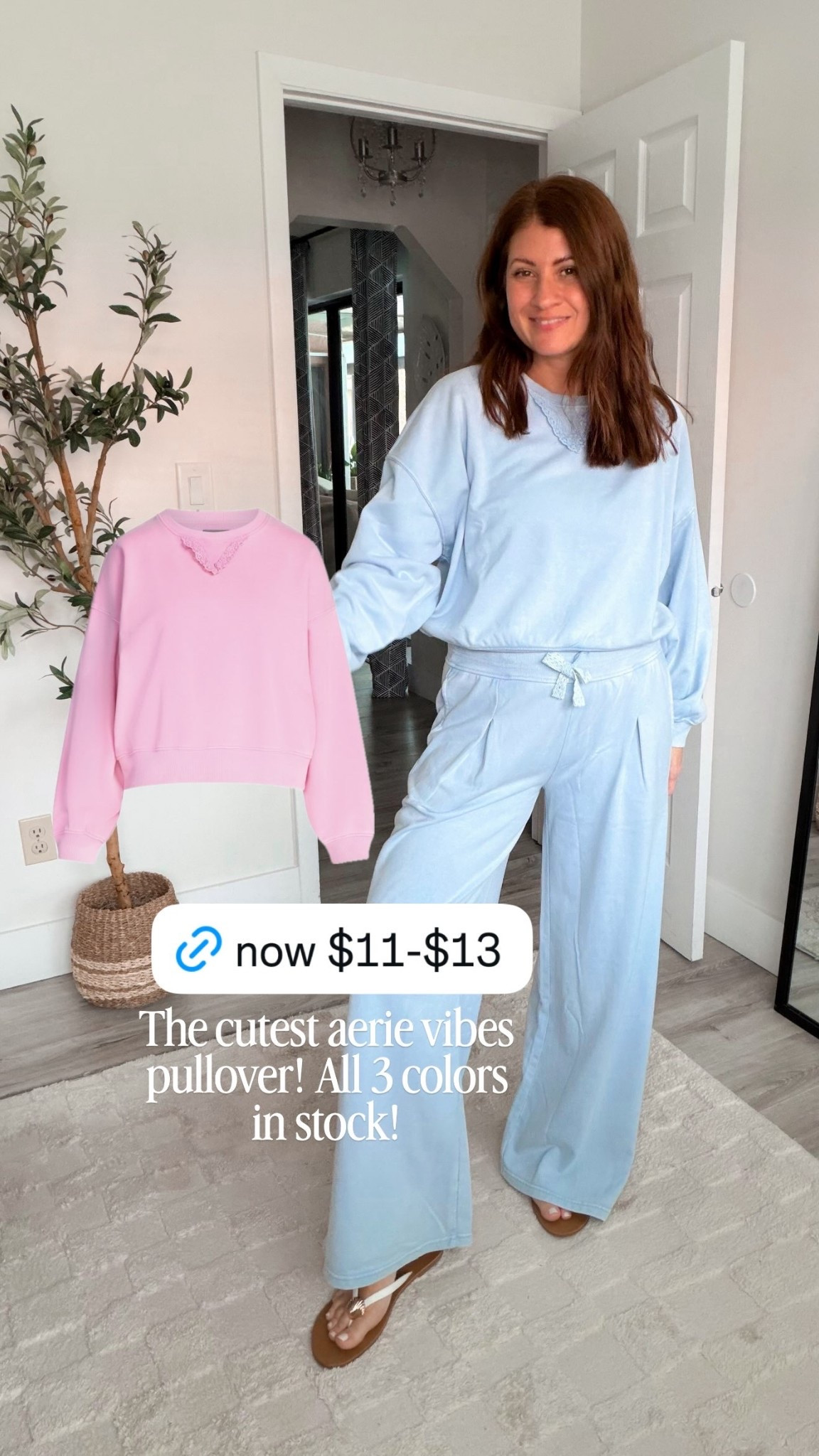The cutest aerie vibes pullover! All 3 colors in stock!