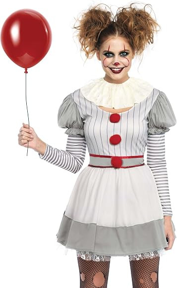 Leg Avenue Women's Creepy Clown Costume | Amazon (US)
