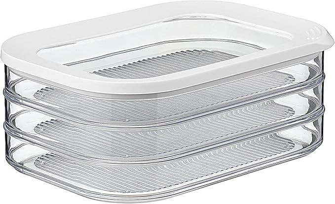 Mepal Modula Rounded Food Storage Box with Lid Set of 3 | Ideal for Cold Cuts, Cheese, and More |... | Amazon (US)