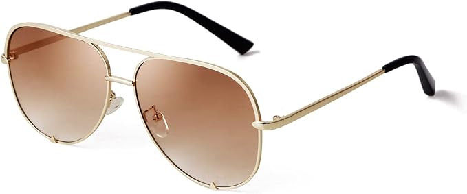 SORVINO Oversized Aviator Sunglasses for Women Men Trendy Retro Bulk Shade Black Faded Sun Glasse... | Amazon (US)