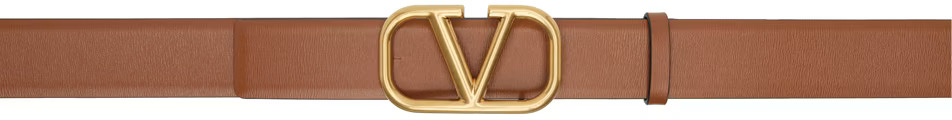 Brown VLogo Belt | SSENSE