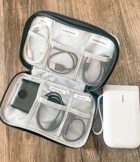 The best travel case for chargers and cords. Super compact & fit all our device chargers. I used a Bluetooth label maker to label each section. 

#LTKtravel #LTKFind #LTKfamily
