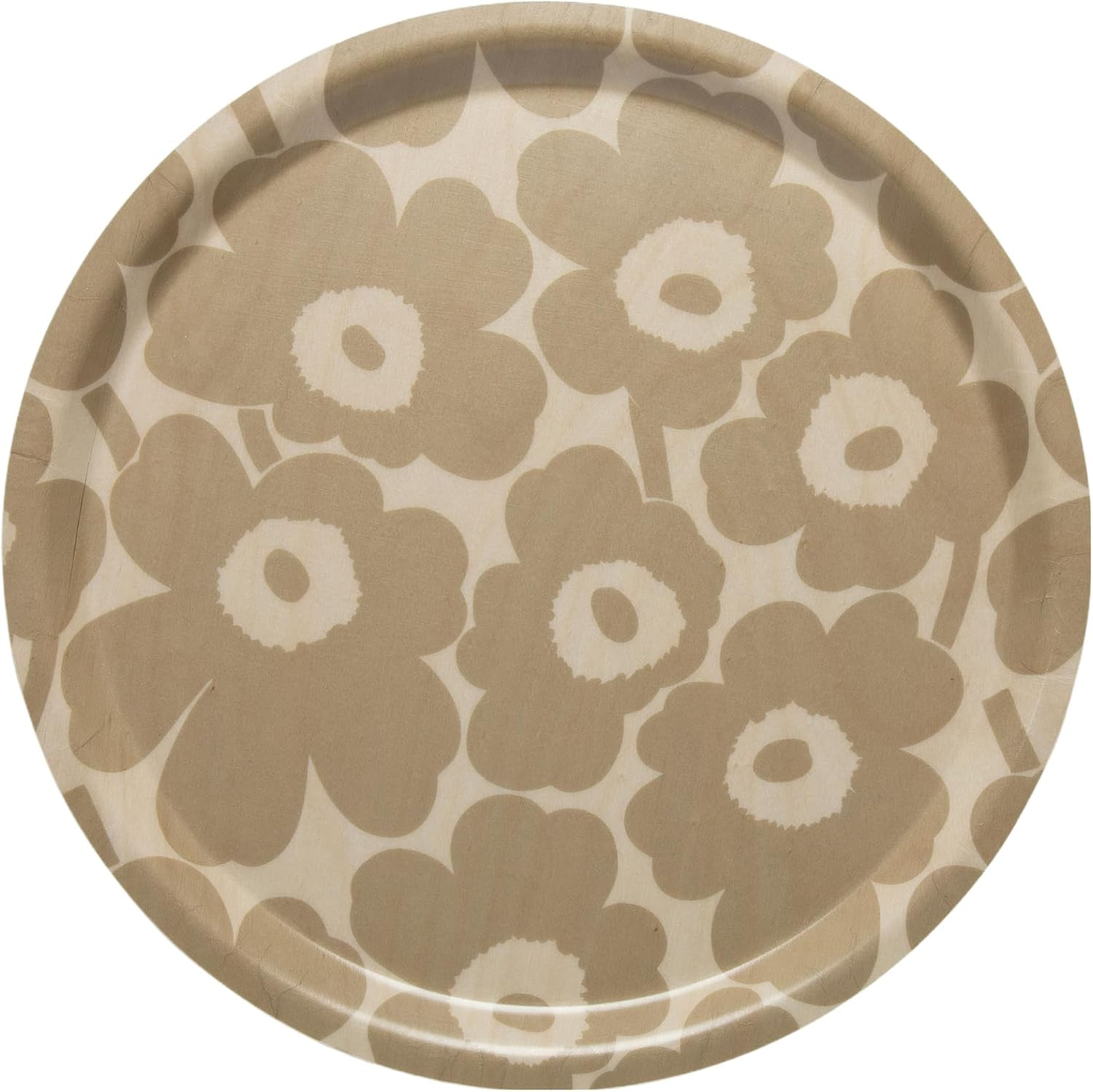 MARIMEKKO Unikko Birch Serving Tray — Refine Your Kitchen Décor with Our Iconic Floral Dinnerware — Stylish Outdoor Medium Serving Tray to Elevate Your Dining Experience (12 in Diameter) | Amazon (US)