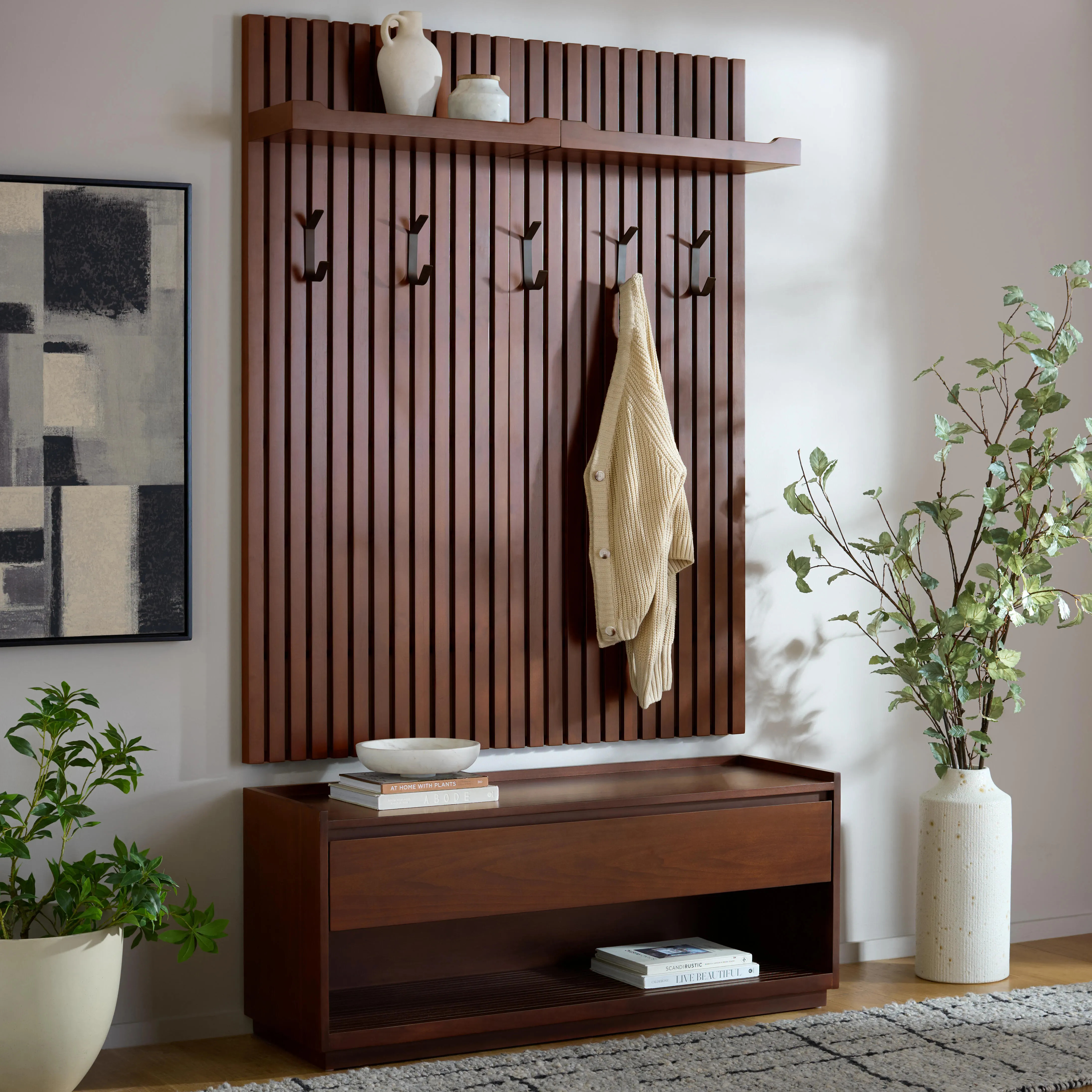Safavieh Petrabella Hall Tree With Bench | Ashley