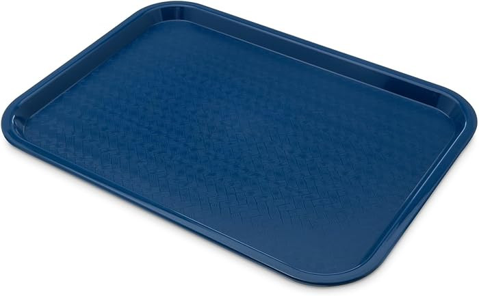 Carlisle FoodService Products CT121614 Café Standard Cafeteria / Fast Food Tray, 12" x 16", Blue | Amazon (US)