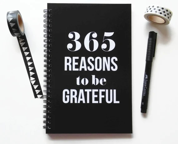 Writing journal, spiral notebook, bullet journal, black white, sketchbook, blank lined grid, gratitu | Etsy AU