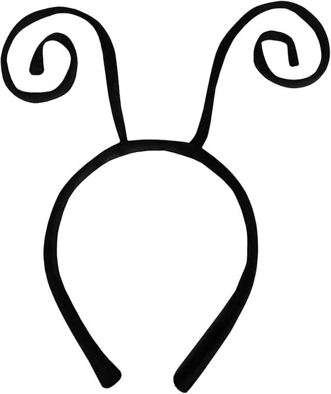 Nicky Bigs Novelties Black Velvet Bug Antenna Headband | Ladybug Bee Insect Hair Band Costume Acc... | Amazon (US)