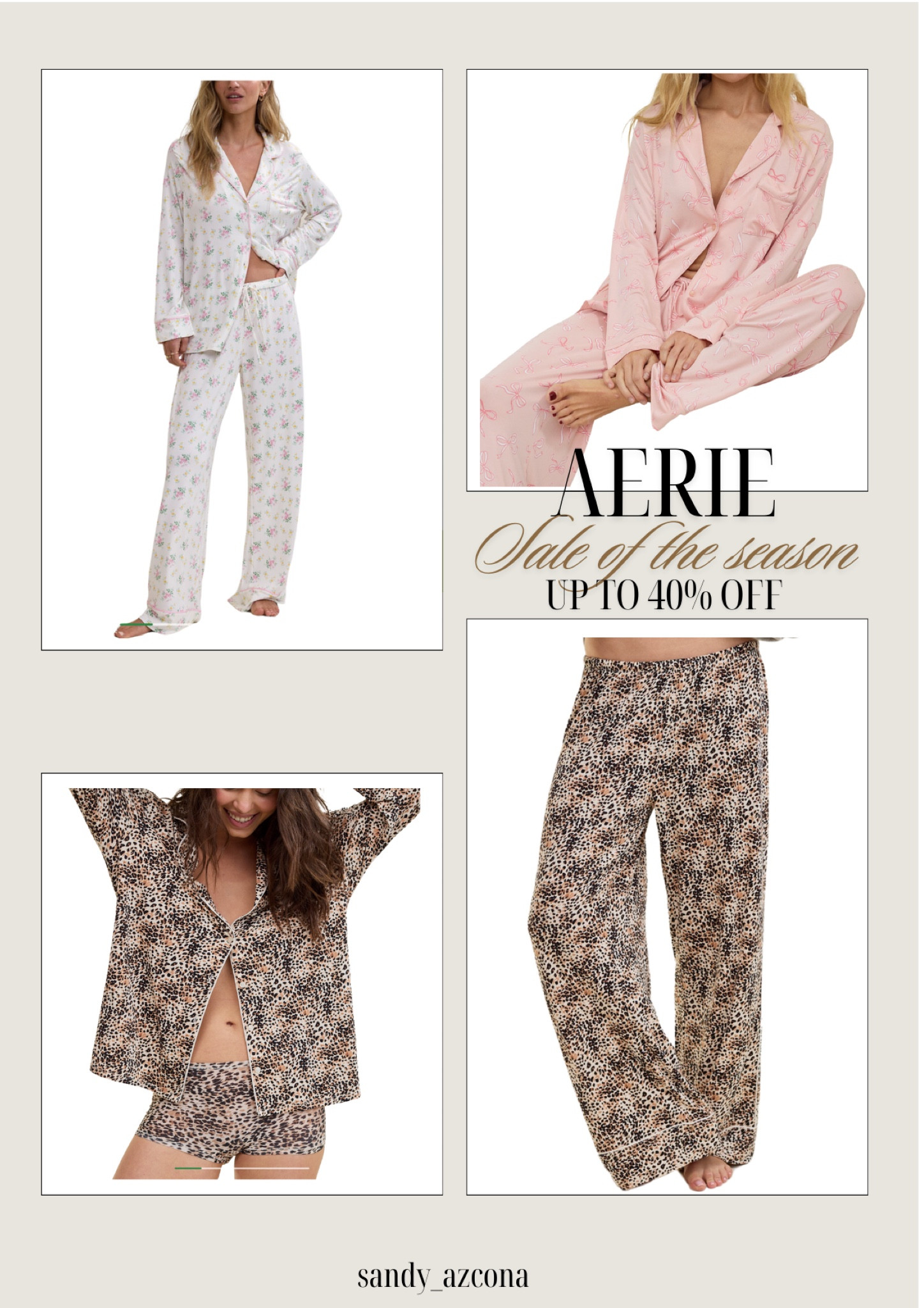 Aerie 40% off pajamas 

#LTKMostLoved #LTKStyleTip #LTKSaleAlert