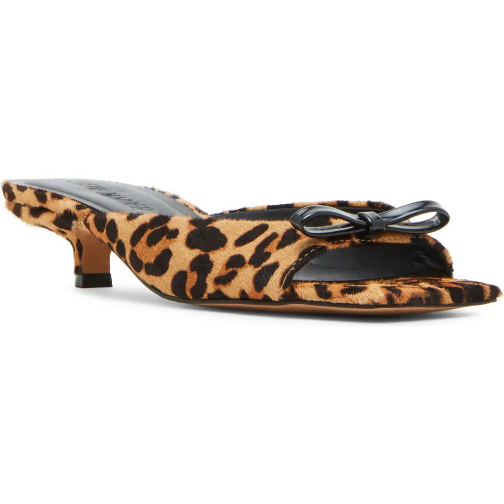 Steve Madden Meme Genuine Calf Hair Sandal in Leopard at Nordstrom, Size 7.5 | Nordstrom